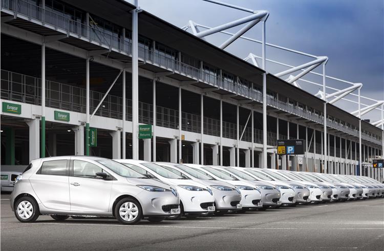 Europcar UK takes delivery of 55 all-electric Zoes for urban duties