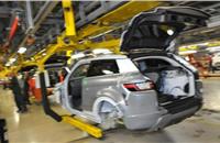 A night in the Jaguar Land Rover plant at Halewood
