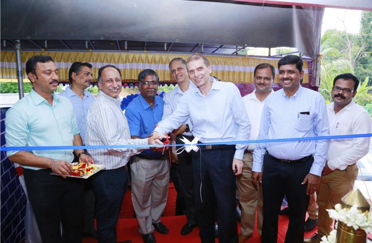 Markus Sternberg, vice-president (Aftersales), Chevrolet Sales India, who inaugurated the warehouse