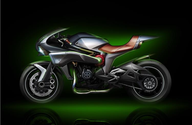 Concept SC 01 or Spirit Charger represents direction Kawasaki’s design team is considering for the future of the forced induction motorcycle line.