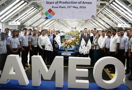 Volkswagen India begins production of Ameo compact sedan