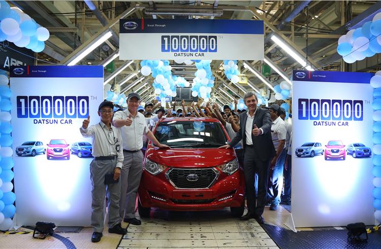 Datsun rolls out its 100,000th made-in-India car