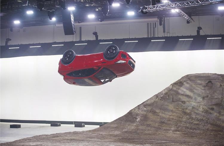 Jaguar E-Pace launched with record-breaking barrel roll - with video