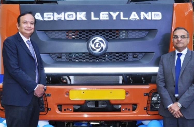 L to R: Anuj Kathuria, president - operations, Ashok Leyland and Rajiv Saharai, president, Ashok Leyland Trucks