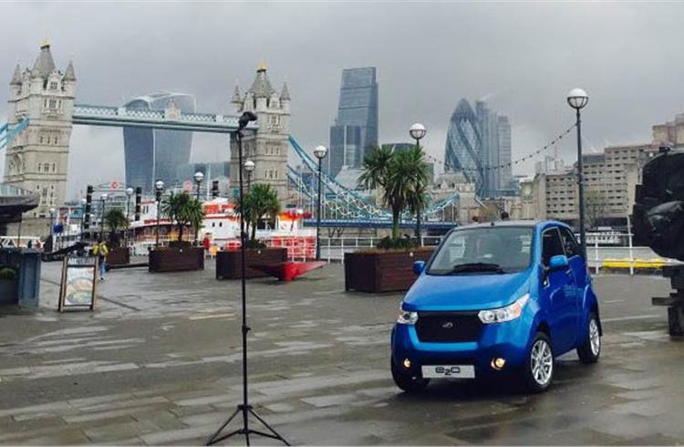 The e20 for the UK is an upgraded version of the Indian model with more safety equipment, a larger battery and a higher quality interior.