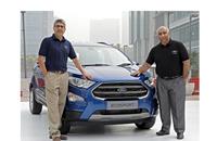 L-R: Anurag Mehrotra, president and MD,Ford India and Vinay Raina, executive director (Marketing, Sales and Service), Ford India at the new EcoSport launch in New Delhi.