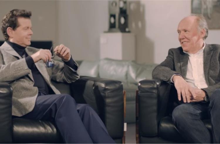 L-R: Gerry McGovern, Land Rover's chief design officer with Ian Callum, director of design, Jaguar.