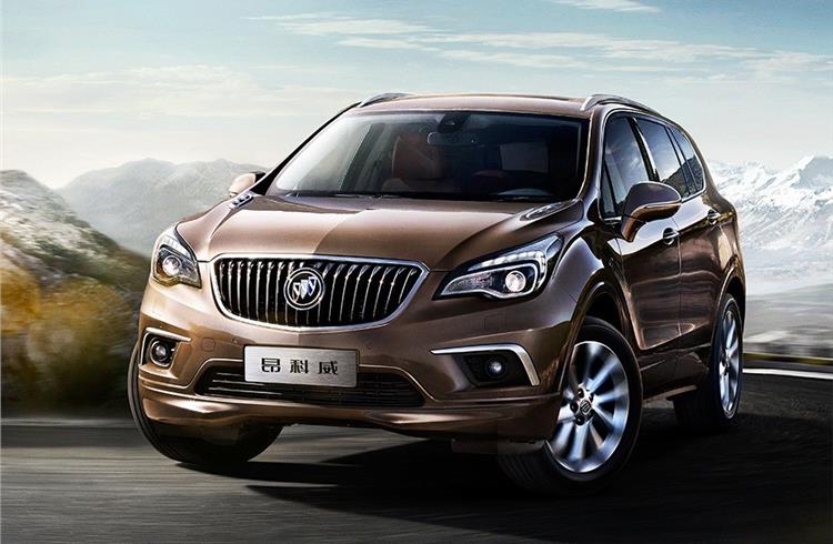 Buick deliveries were up 56 percent from the previous April to 98,992 units, led by strong demand for the Excelle GT sedan and Envision SUV (above).