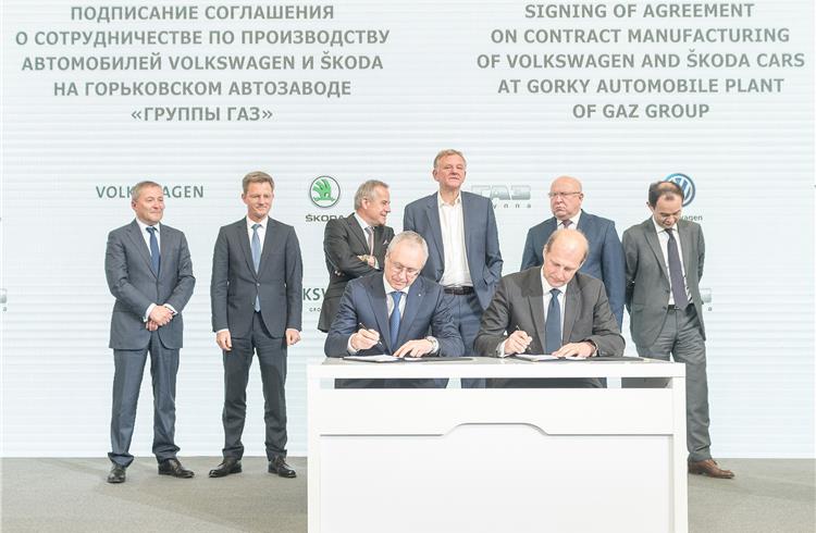 While Volkswagen Group Rus and GAZ have signed an extension of their manufacturing agreement for Volkswagen and Skoda cars in Russia, VW is also to supply 2.0 TDI engines for GAZ light commercial vehi