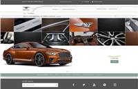 The Bentley car configurator on the firm's website.