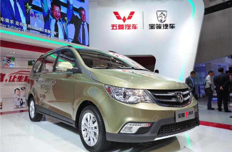 Demand for the Baojun 730 MPV was up 14 percent compared to October 2015.