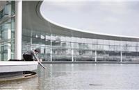 •The depth of the McLaren Technology Centre lake and size of floor tiles now measured daily.