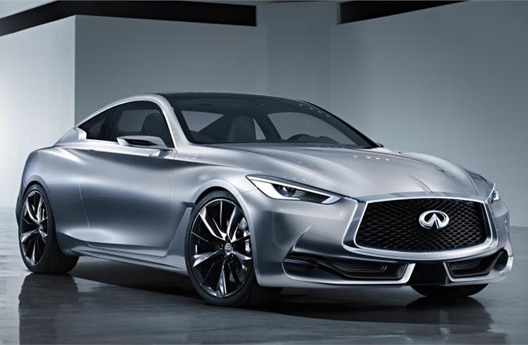 The Q60 concept mixes features from the Q80 Inspiration and from the Q50 Eau Rouge.