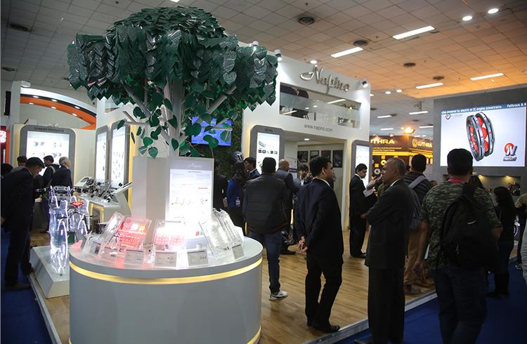 Napino displayed a range of electrical components including various LED modules for applications in headlamps, tail-lamps, signal lights and  e-mobility products at the Auto Expo Components Show 2018.