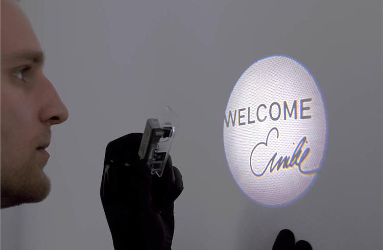 European customers will pay €40 (Rs 3,057) for a pair of personalised puddle lights.