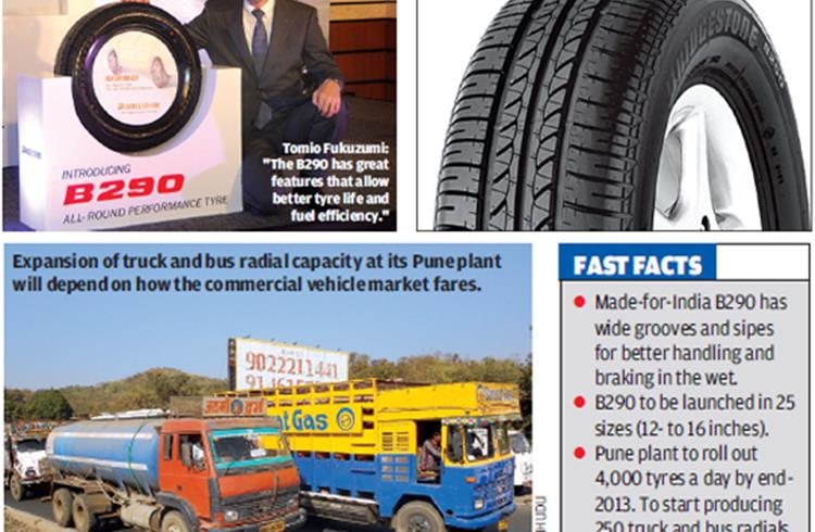 Bridgestone India to roll out TBRs, launches B290 for cars