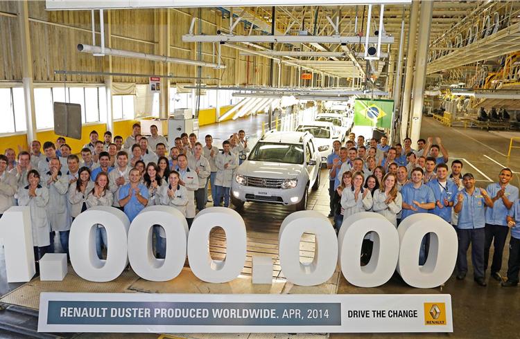 Millionth Duster rolls out from Renault’s Brazilian plant