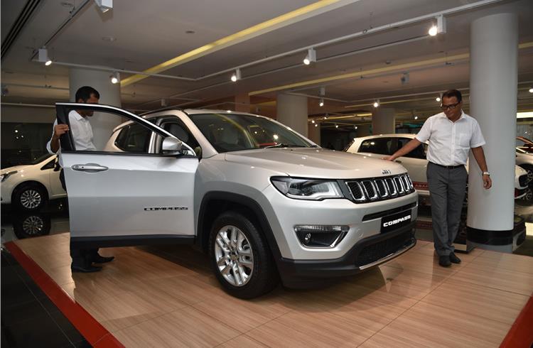 0-1.16 percent market share: Jeep Compass has sold 5,106 units in the first half of FY2018.