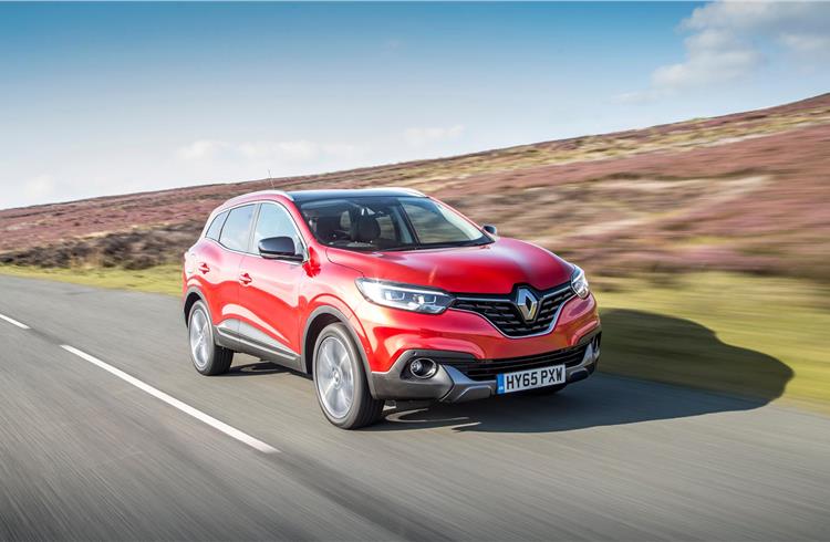 Although leader Nissan sold more 376,000 SUVs in Europe in 2015, Renault managed to move faster than its closest competitors because of the introduction of the new Kadjar.