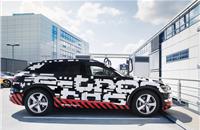E-tron was shown to the press at a Siemens heavy-duty electrical engineering test centre in Berlin.