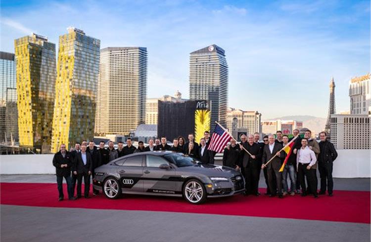 Audi A7 Sportback piloted driving concept arrives in Las Vegas following 560 mile drive
