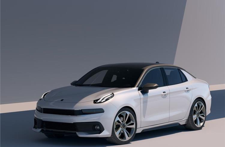 Lynk&Co 03, a saloon previewing the Geely brand's second production model, has been shown at the brand's official launch in the Chinese market.