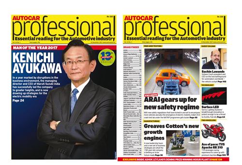 Maruti Suzuki India’s Kenichi Ayukawa is Autocar Professional's Man of the Year 2017