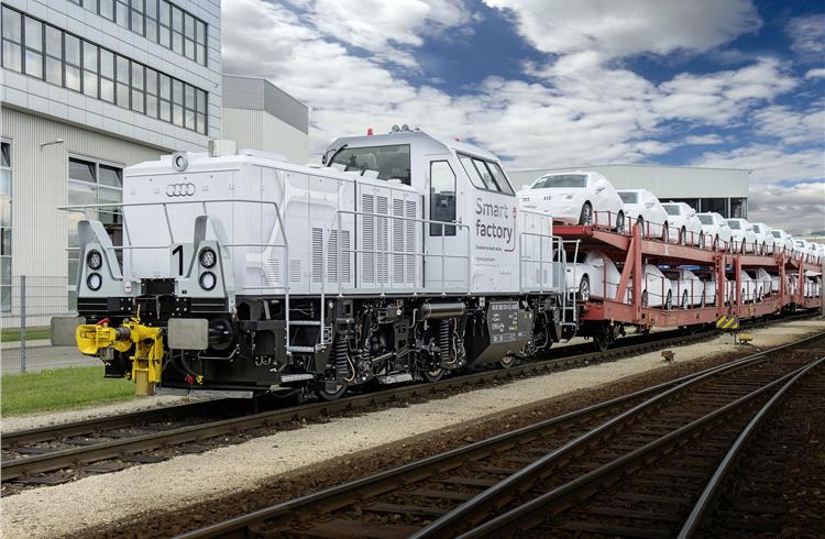 Audi employs hybrid locomotive at Ingolstadt plant