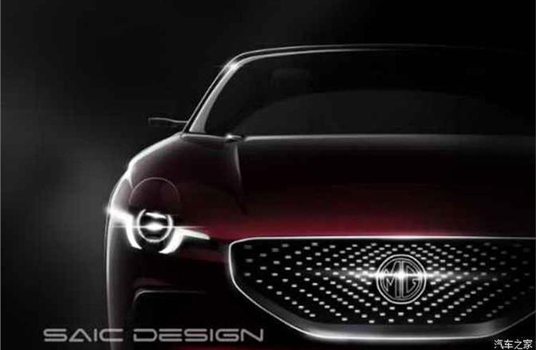 Front grille appears to take inspiration from Mercedes-Benz’ ‘Diamond’ grille, with patterns of dots in place of traditional mesh, while the front of the car isn’t dissimilar to Mazda’s design language.