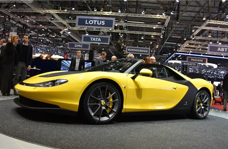 Pininfarina celebrated 85 years with the reveal of the Ferrari Sergio roadster at the Geneva Motor Show in March 2015.