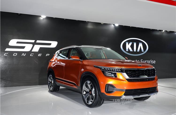 Kia unveils new SP SUV concept at Auto Expo 2018