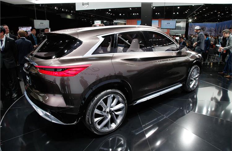 First Infiniti QX50 sighting shows Detroit concept influence