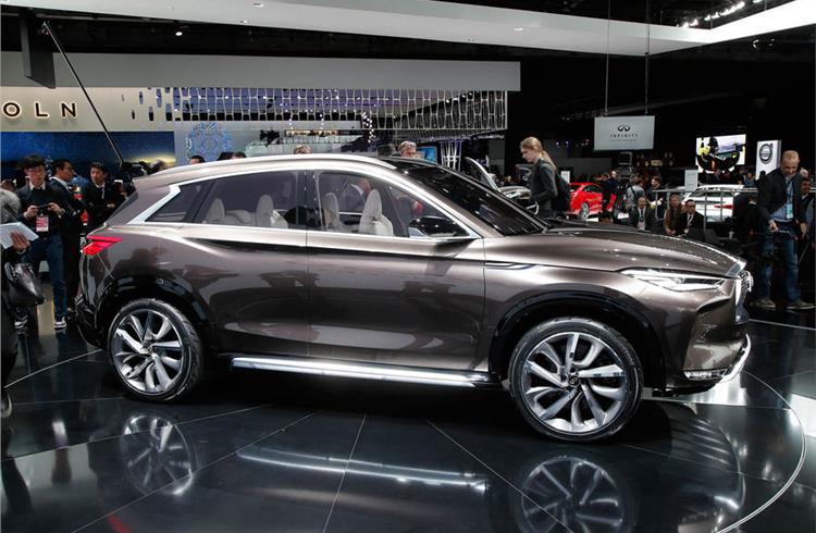 First Infiniti QX50 sighting shows Detroit concept influence