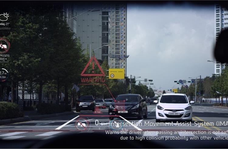 Hyundai’s Augmented Reality Head-Up Display and Intersection Movement System