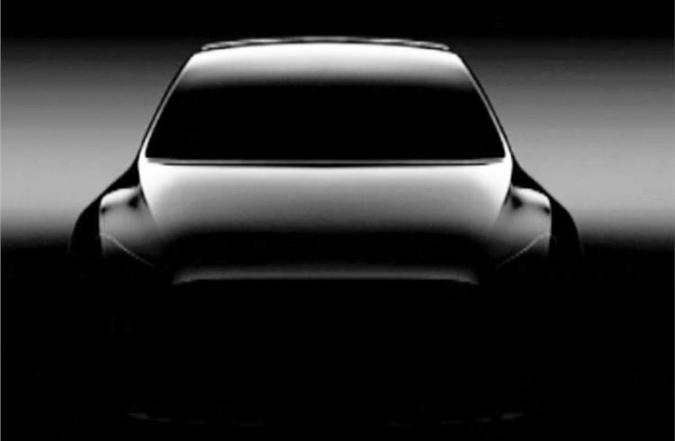 Tesla has released this preview image of the Model Y.