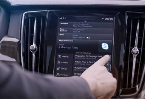 Volvo Cars adds Microsoft’s Skype for Business to its 90 Series cars