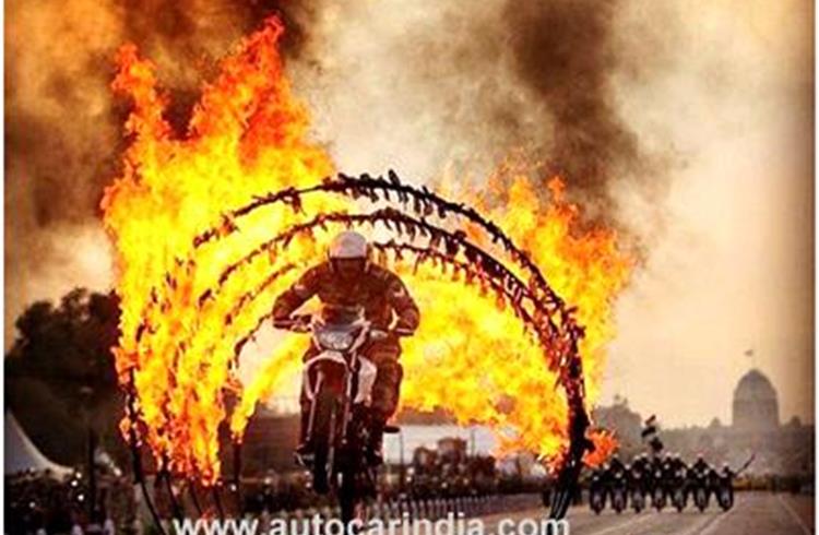 The Motorcycle Display Team of the Military Police, popularly known as ‘Shwet Ashwa’, will jump through rings of fire, among other displays.