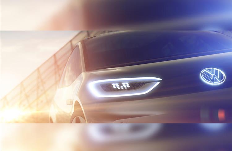Volkswagen teases EV ahead of Paris Motor Show reveal