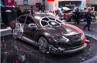 NISSAN ALTIMA SPECIAL FORCES TIE FIGHTER: Nissan's large American saloon is a lot more desirable when given some Star Wars sheen. The force is strong in this one, etc.