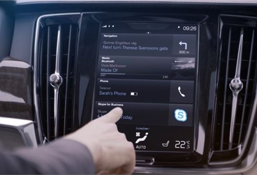 Microsoft's Skype for Business in Volvo 90 series cars