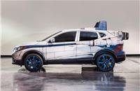 NISSAN ROGUE SPORT A-WING: A Nissan Qashqai with laser cannons and dual thrusters? Count us in. This A-Wing-themed design also features battle damage, which we presume is designed to represent a particularly hairy trip to a Waitrose car park
