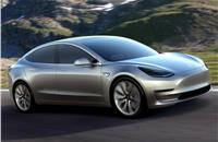 Tesla Model 3 makes public appearance at LA motor show