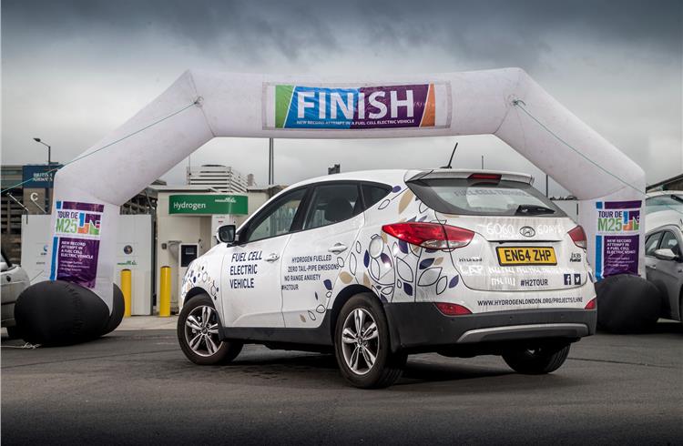 Hyundai ix35 Fuel Cell car also made longest journey for an FCEV: 9,753km over six days.
