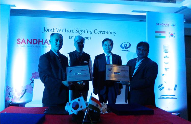 Sandhar Technologies inks JV with Daewha Fuel Pump