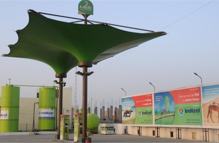Each of My Eco Energy's two fuel stations in Maharashtra currently sells around 12,000-12,500 litres of Indizel a day.
