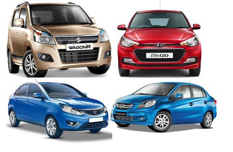 The Maruti Wagon R, Hyundai Elite i20, Tata Zest and Honda Amaze are among the big sellers in February 2015.