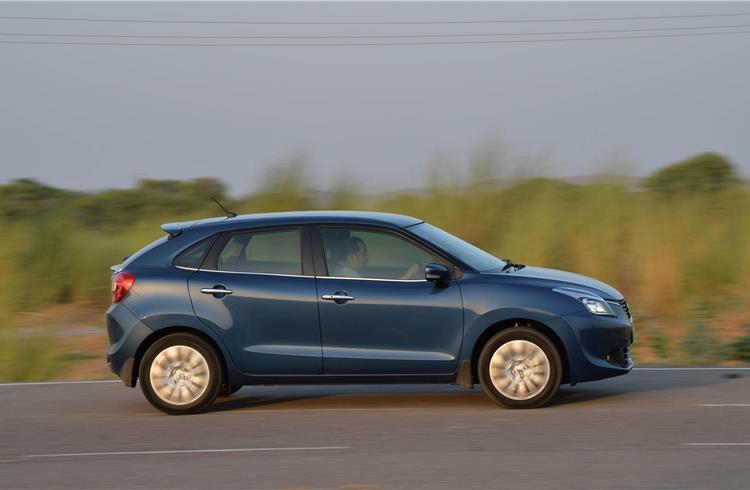 The Baleno has been averaging over 16,000 unit sales for the past three months.
