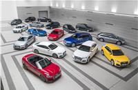 Audi profits grew rapidly last year despite a small increase in sales.