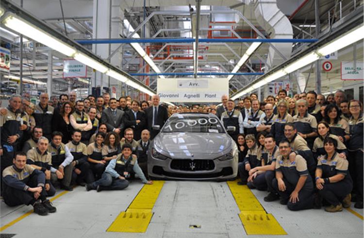 First 10,000 Maserati produced in Avv.Giovanni Agnelli Plant in Grugliasco