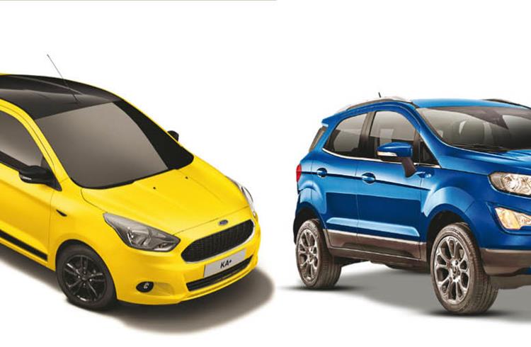 The made-in-India Ford Ka+ and EcoSport have seen demand growing in Europe.
